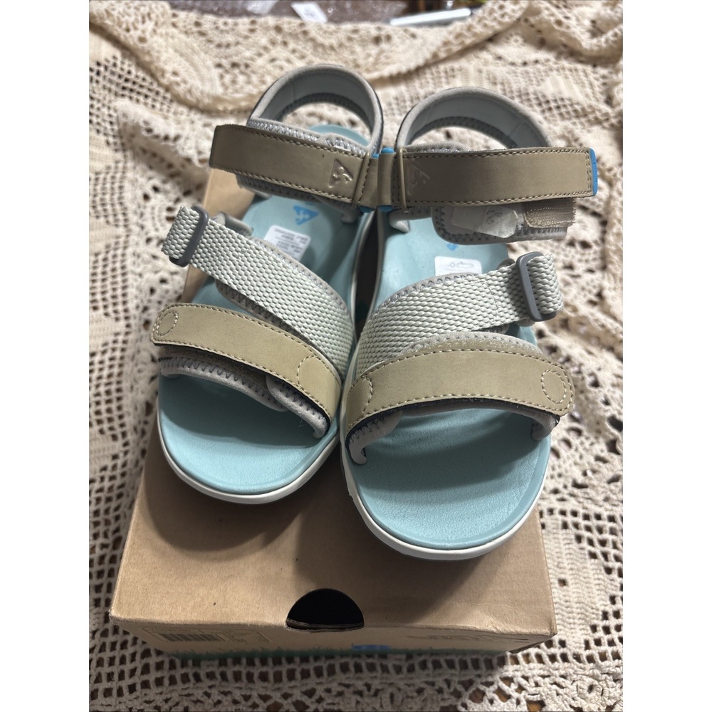 PLAE Wes Strappy Sandals Desert Sand Youth Size‎ 2 Machine Washable